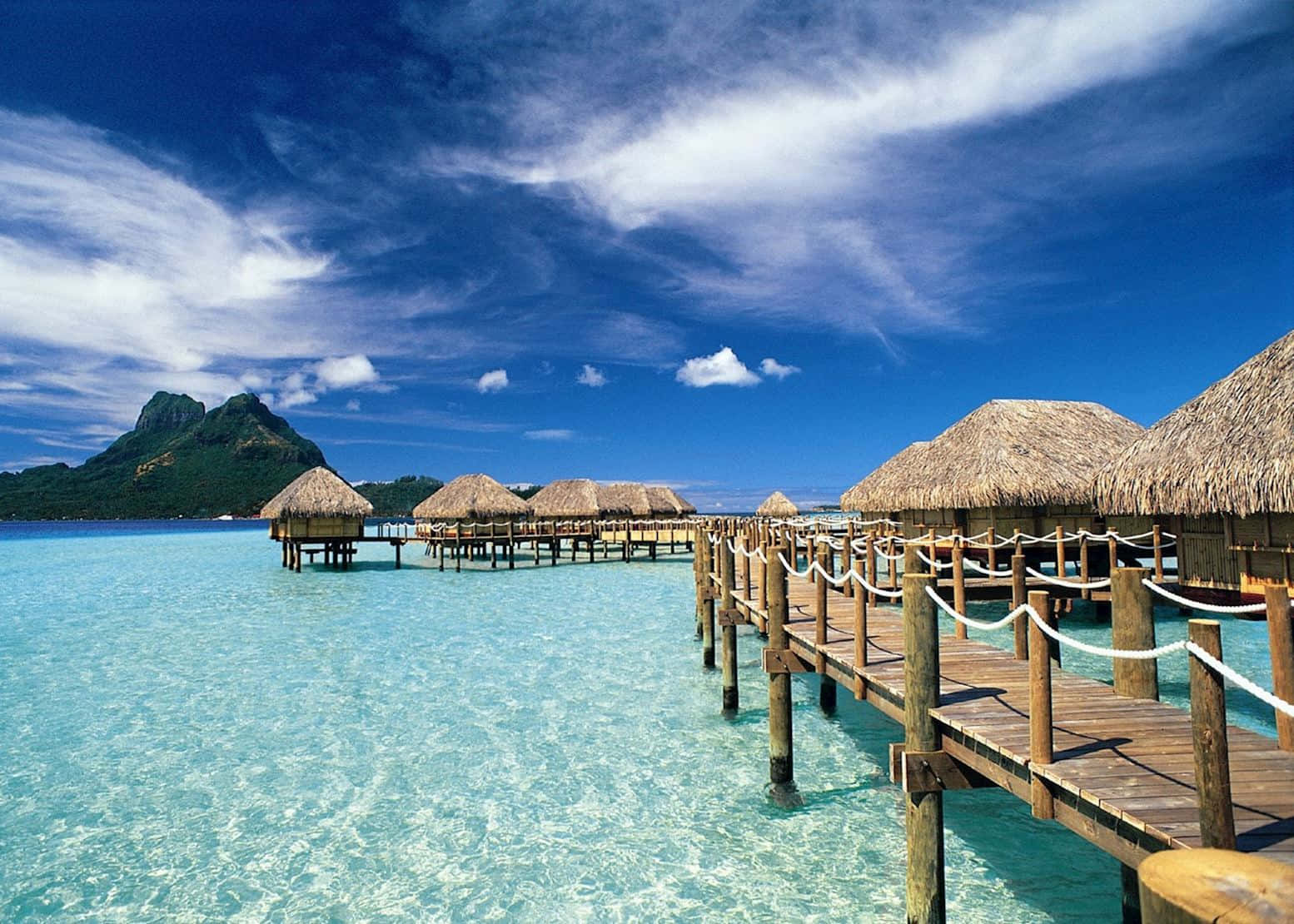 Enchanting Bora Bora Beach Paradise Wallpaper