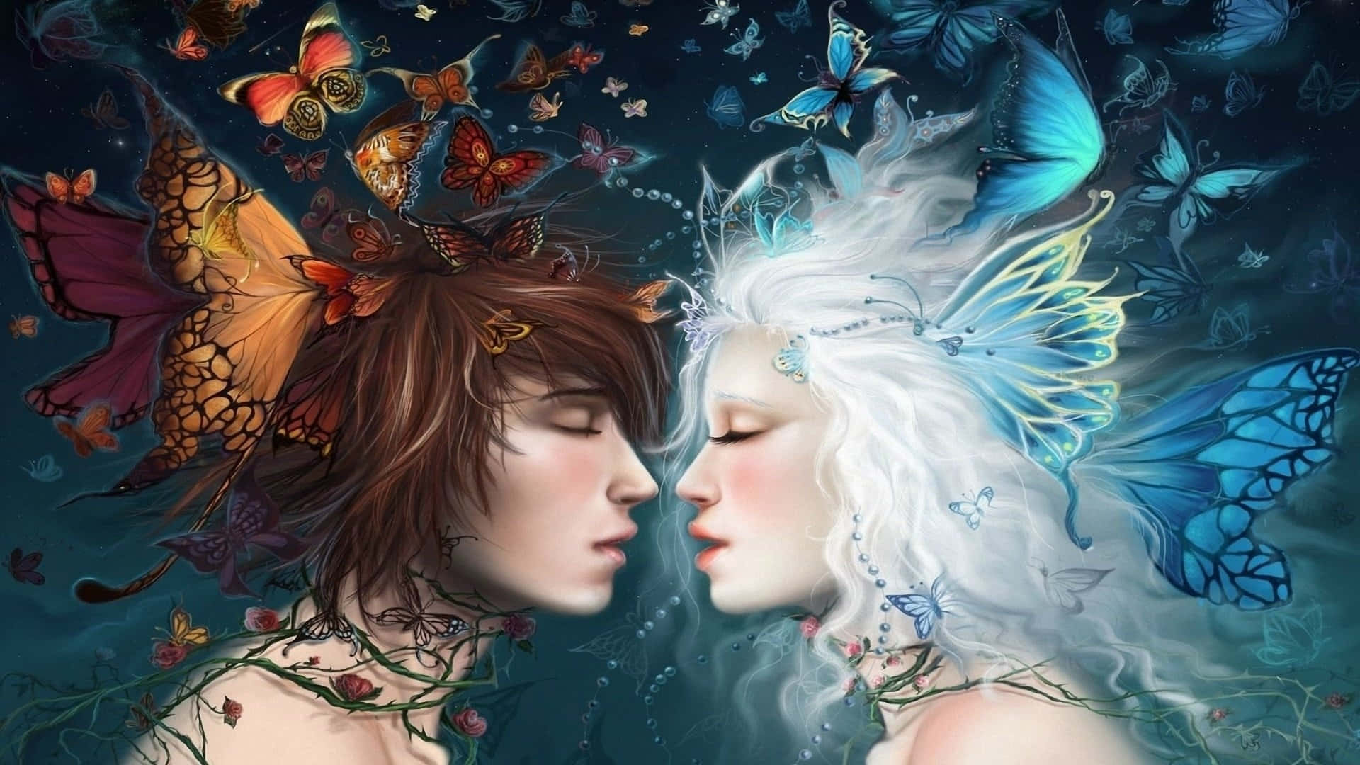 Enchanting Fantasy Love Wallpaper