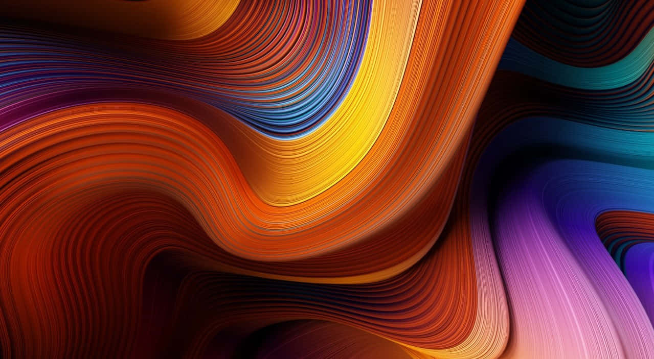 Enchanting Fluid Abstract Art Wallpaper