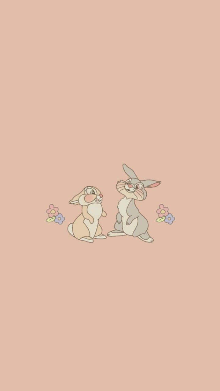 Enchanting Illustration Of Miss Rabbit Wallpaper