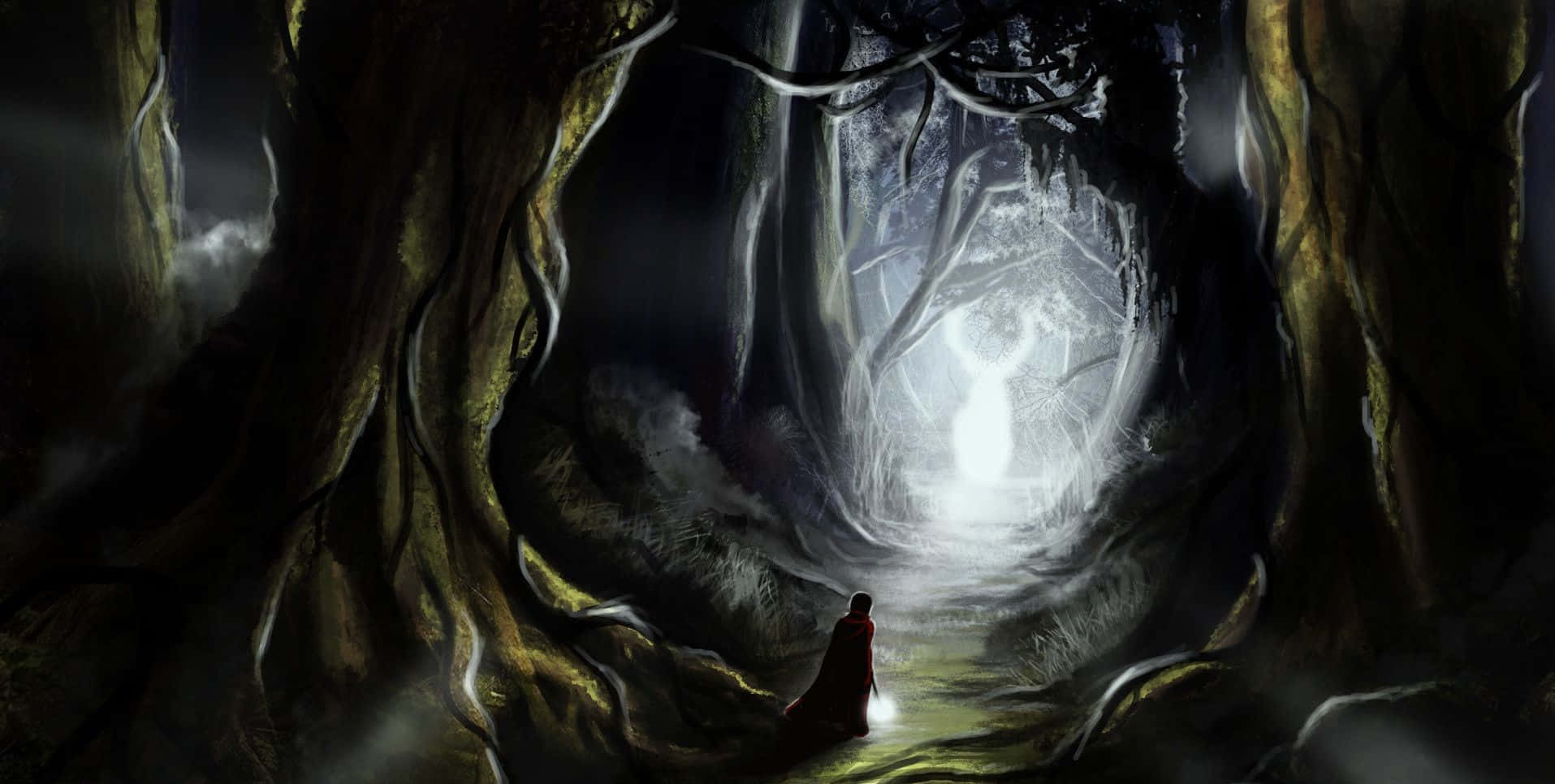 Enchanting Patronus In Mystical Forest Wallpaper