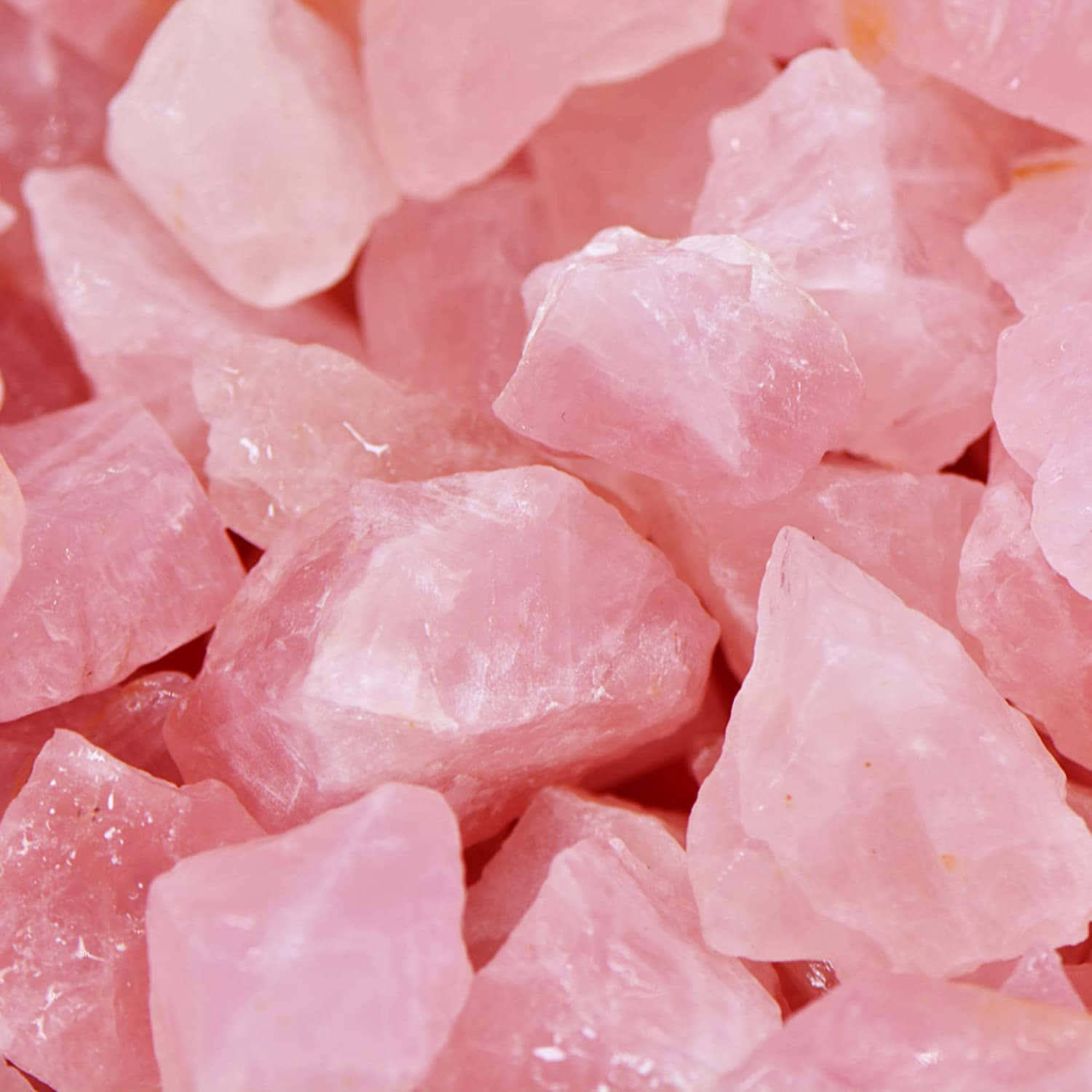 Enchanting Pink Crystal Quartz Cluster Wallpaper