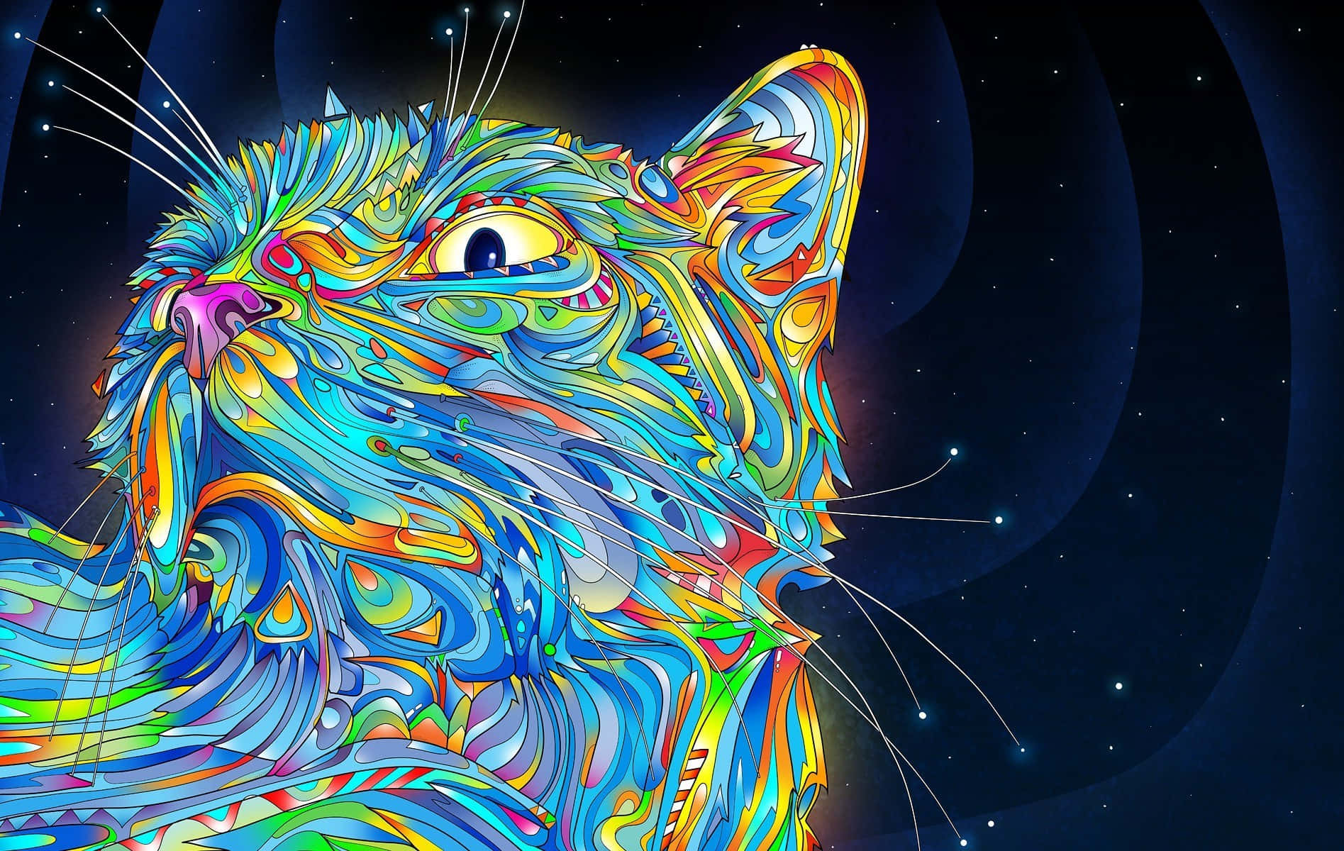 Enchanting Psychedelic 3d Art Masterpiece Wallpaper