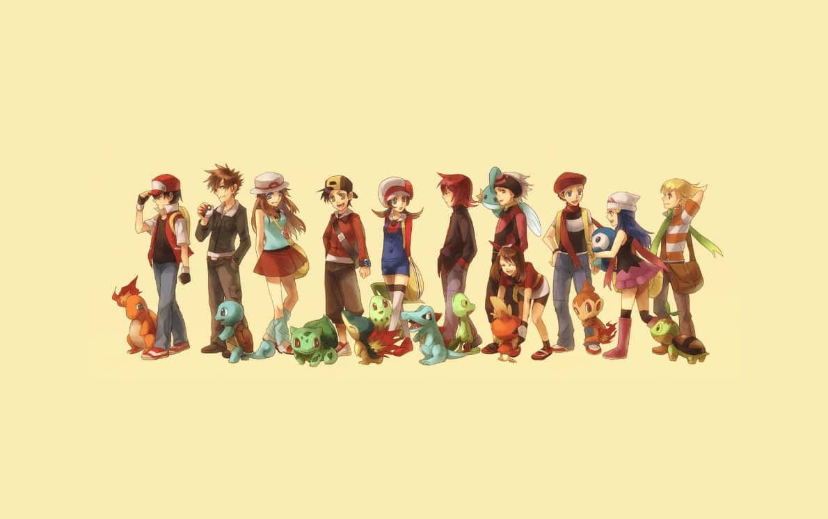 Enchanting World Of Pokémon Characters Wallpaper