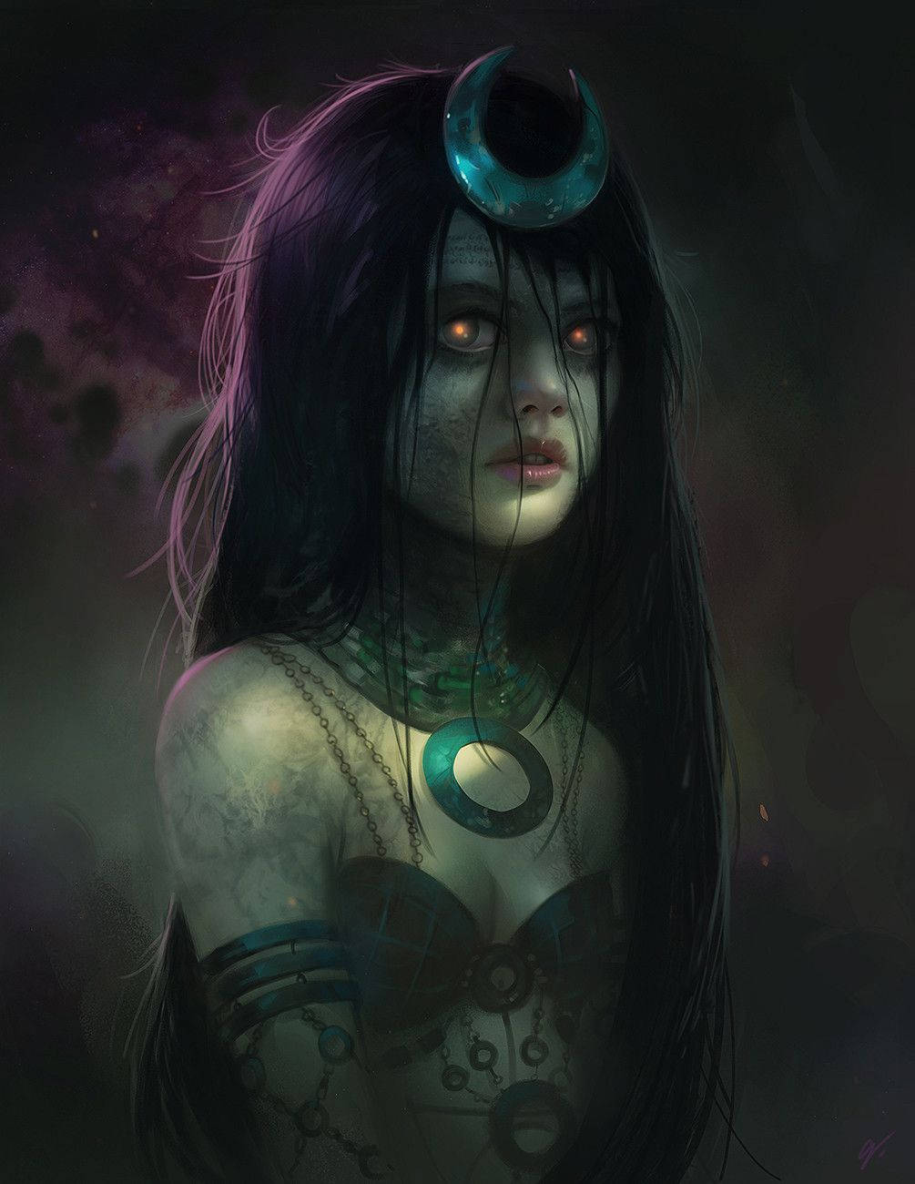 Enchantress Digital Painting Wallpaper