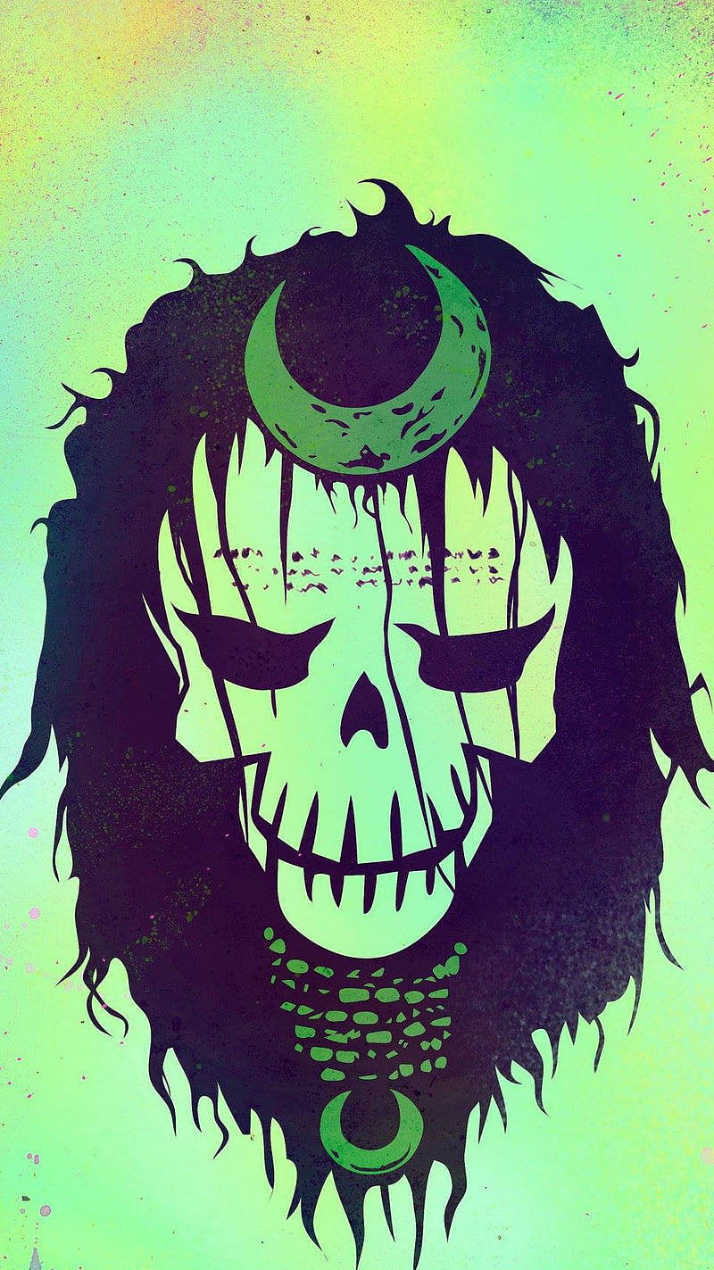 Enchantress Skull Vector Art Wallpaper