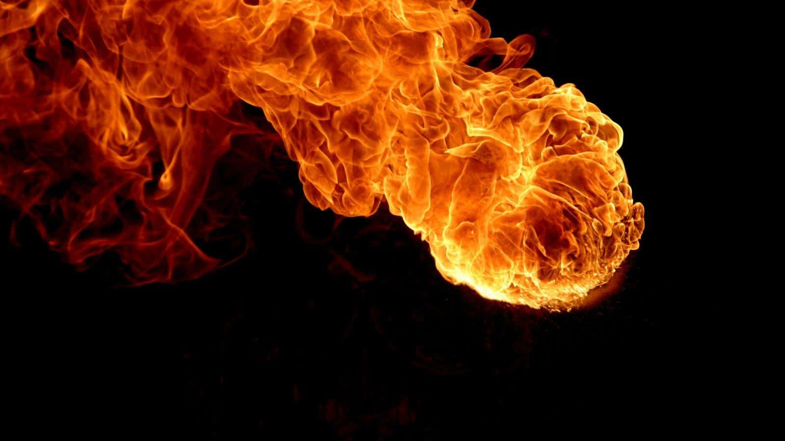 Energetic 3d Fire Wallpaper Wallpaper