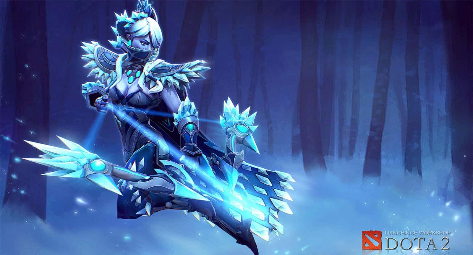 Enigmatic Drow Ranger Ready For Battle Wallpaper