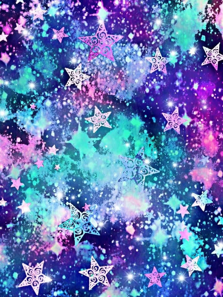 Enigmatic Glitter Galaxy Wallpaper