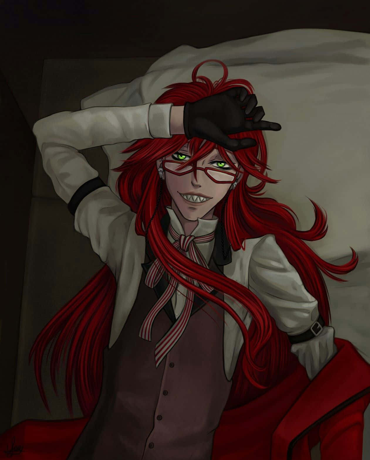 Enigmatic Grell Sutcliff Illustration Wallpaper