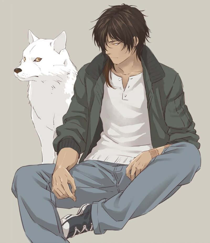 Enigmatic Kiba - The White Wolf Of Wolf's Rain Wallpaper