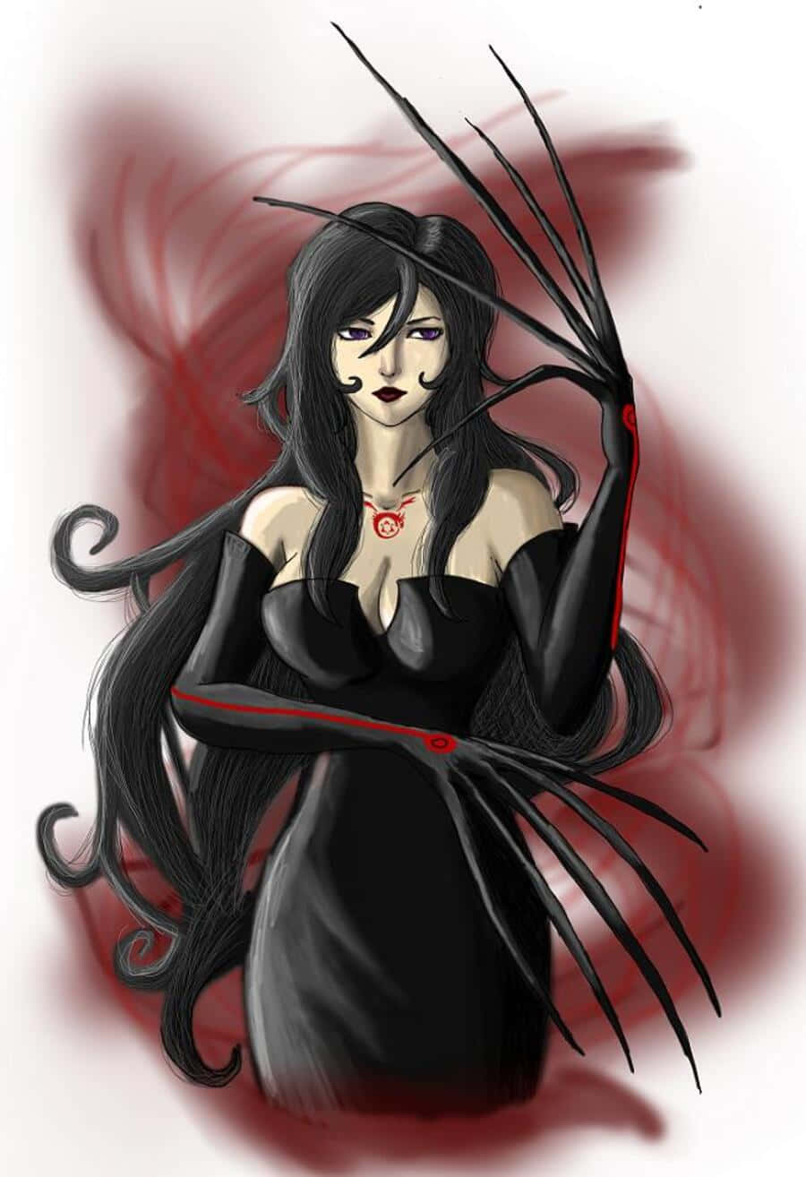 Enigmatic Lust From Fullmetal Alchemist Wallpaper