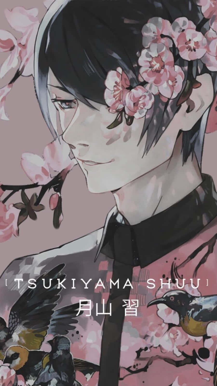 Enigmatic Shuu Tsukiyama In A Lavish Outfit Wallpaper