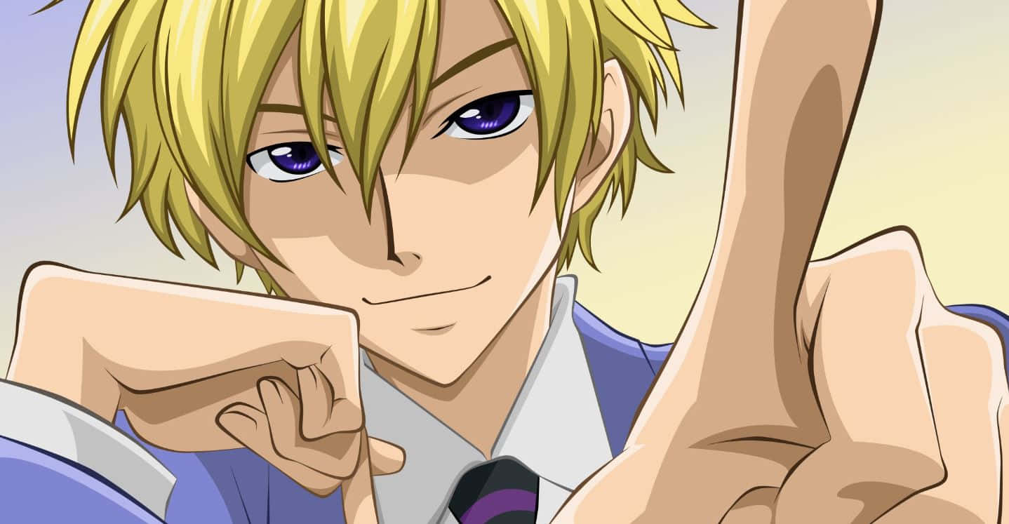 Enigmatic Tamaki Suoh With His Intense Gaze Wallpaper