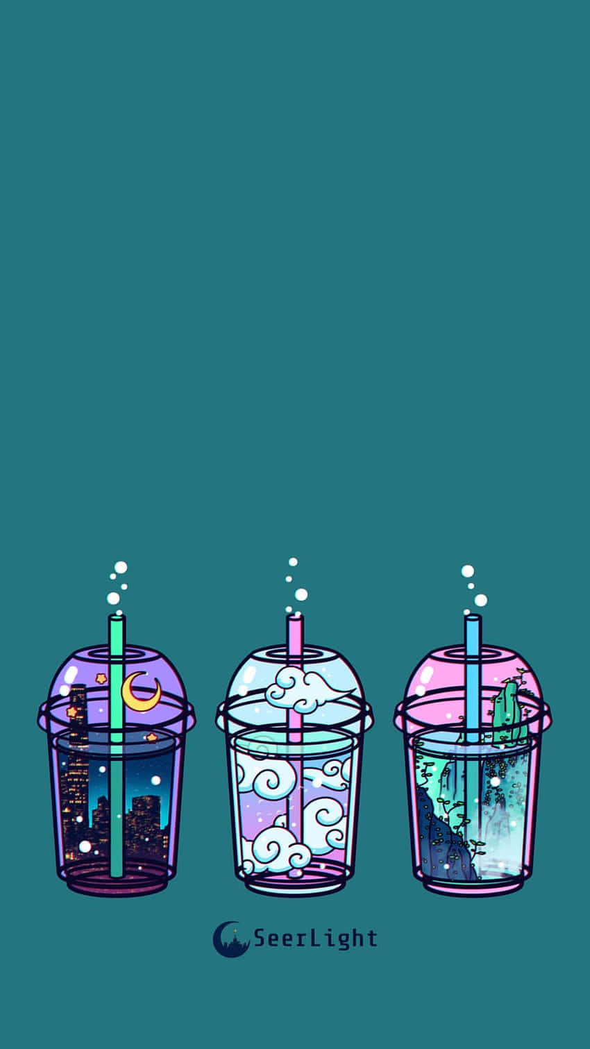 Enjoy A Comics-inspired Bubble Tea! Wallpaper