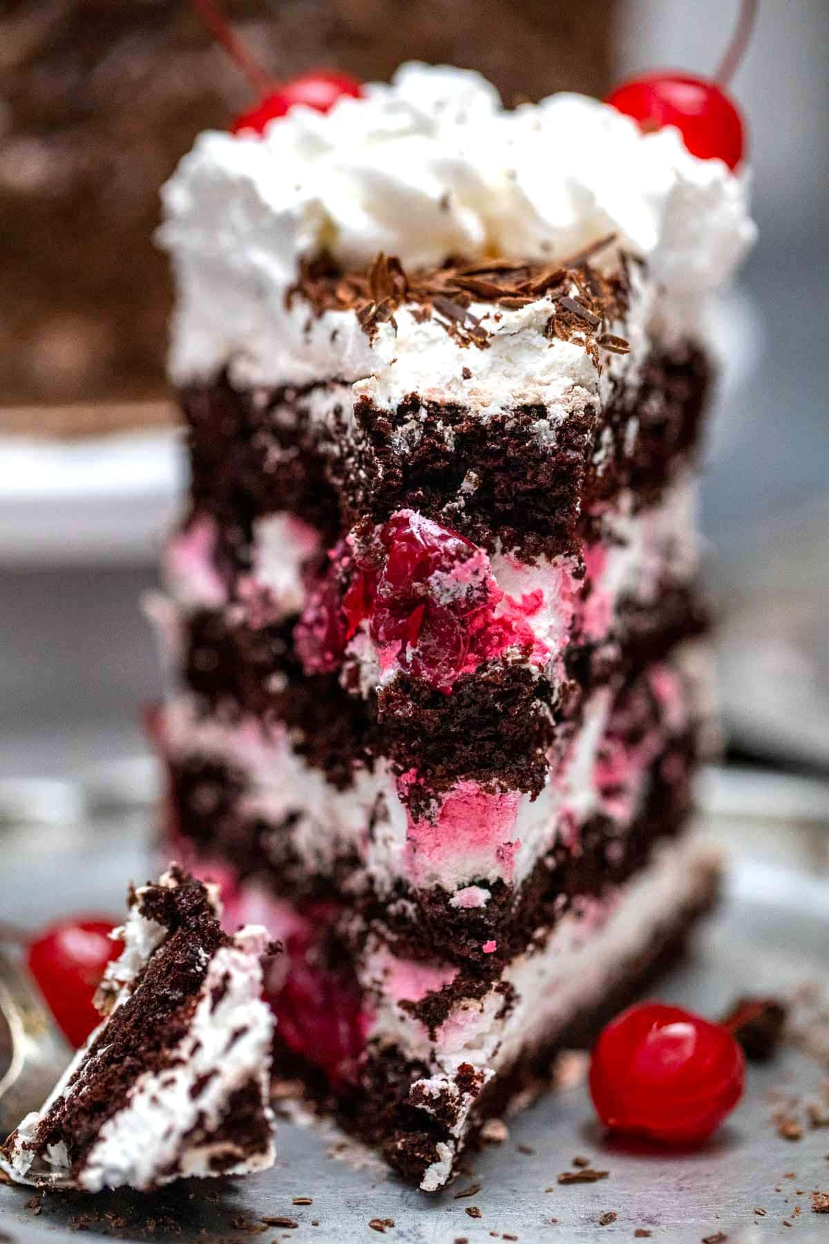 Enjoy A Decadent Black Forest Cake Wallpaper