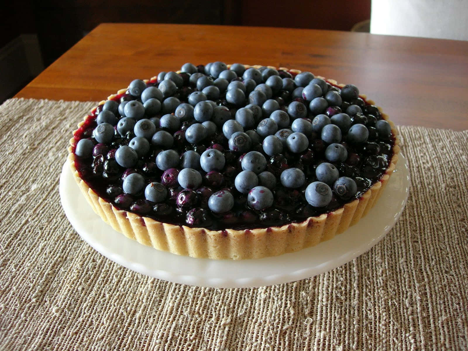 Enjoy A Deliciously Sweet Blueberry Tart Wallpaper