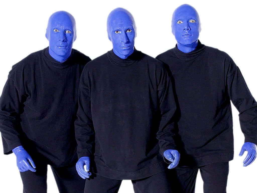 Enjoy A Night Of Fun With Blue Man Group Wallpaper