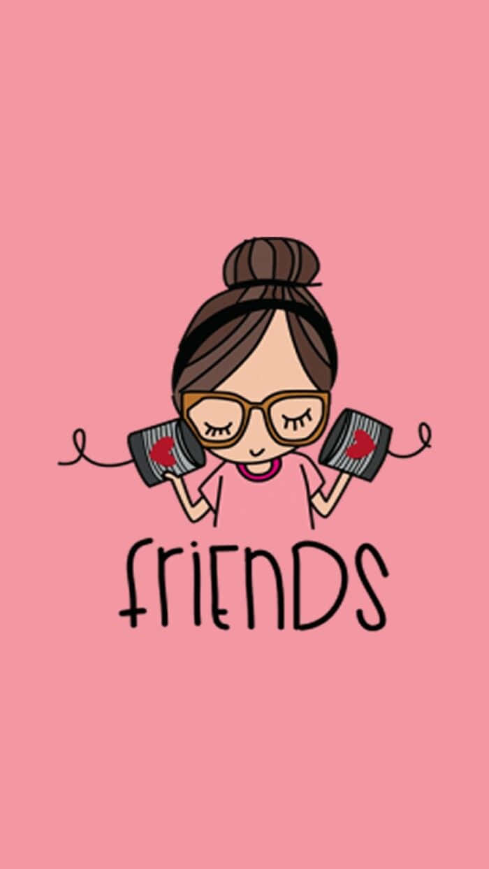 Enjoy A Personalized Bff Experience On Your Iphone Wallpaper