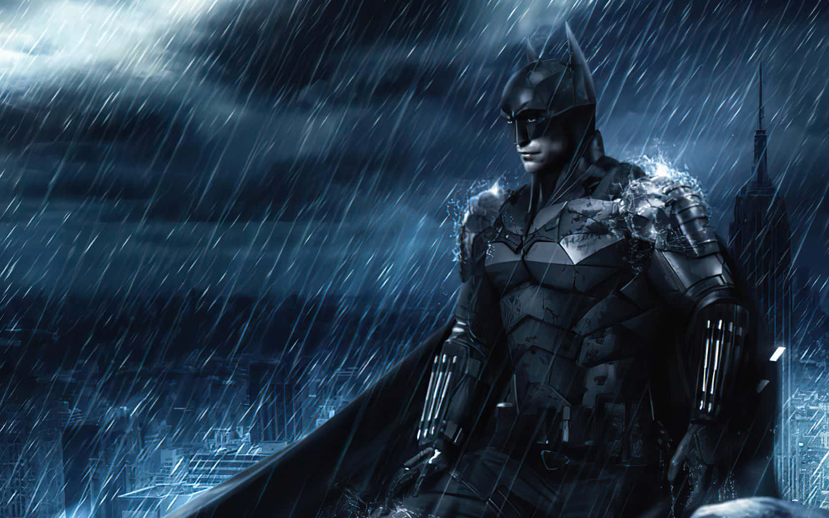 Enjoy A Powerful Batman Desktop Wallpaper