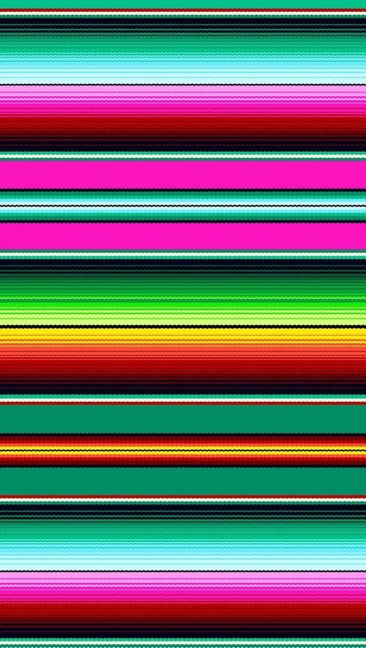 Enjoy A Rich Colorful World In Serape Cloth Wallpaper