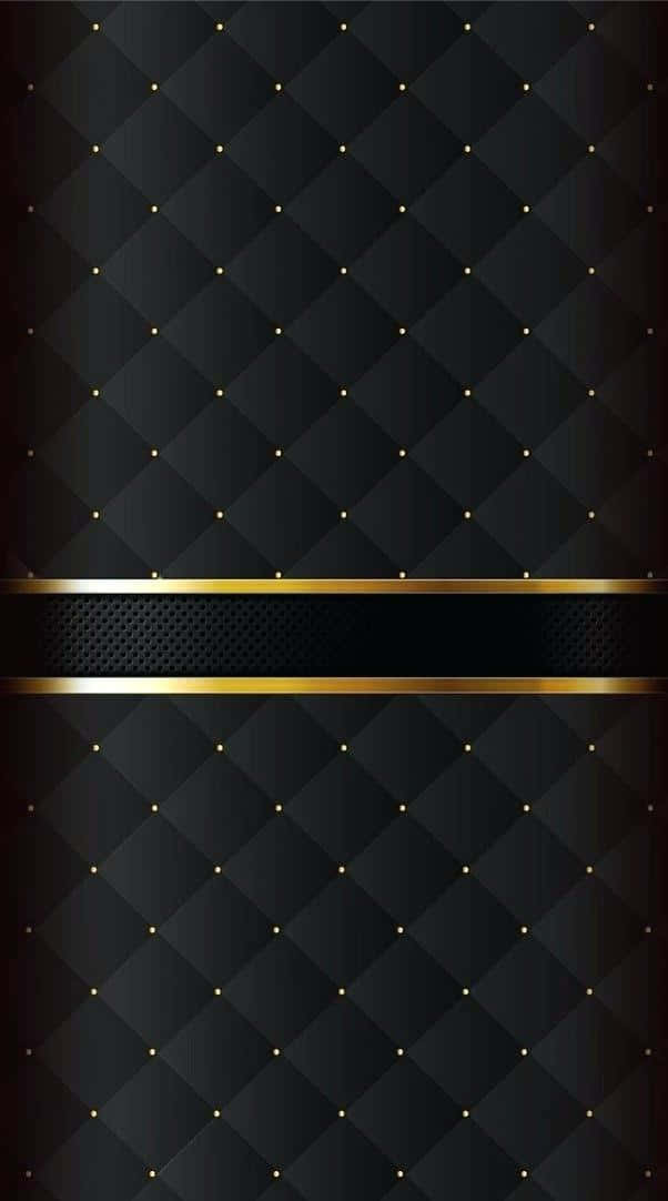 Enjoy A Touch Of Elegance With This Black And Gold Aesthetic. Wallpaper