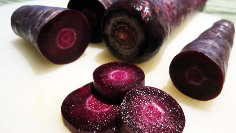 Enjoy Healthy, Delicious Purple Carrots! Wallpaper