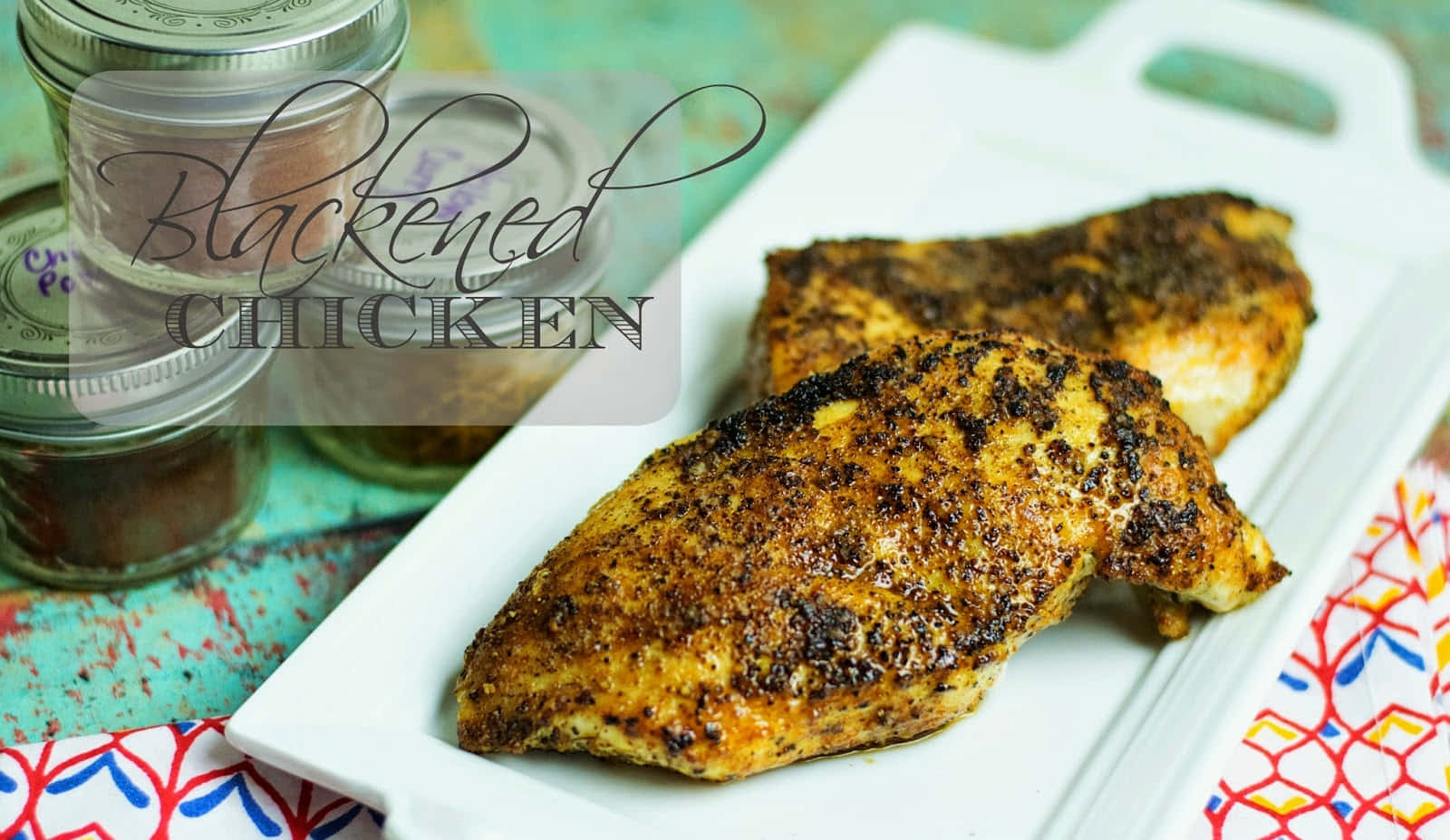 Enjoy Juicy Blackened Chicken With Your Family And Friends Wallpaper