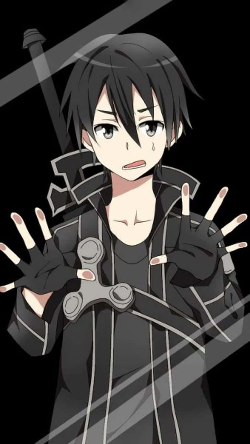 Enjoy Premium Visuals And Audio Effects With Sword Art Online Iphone Wallpaper