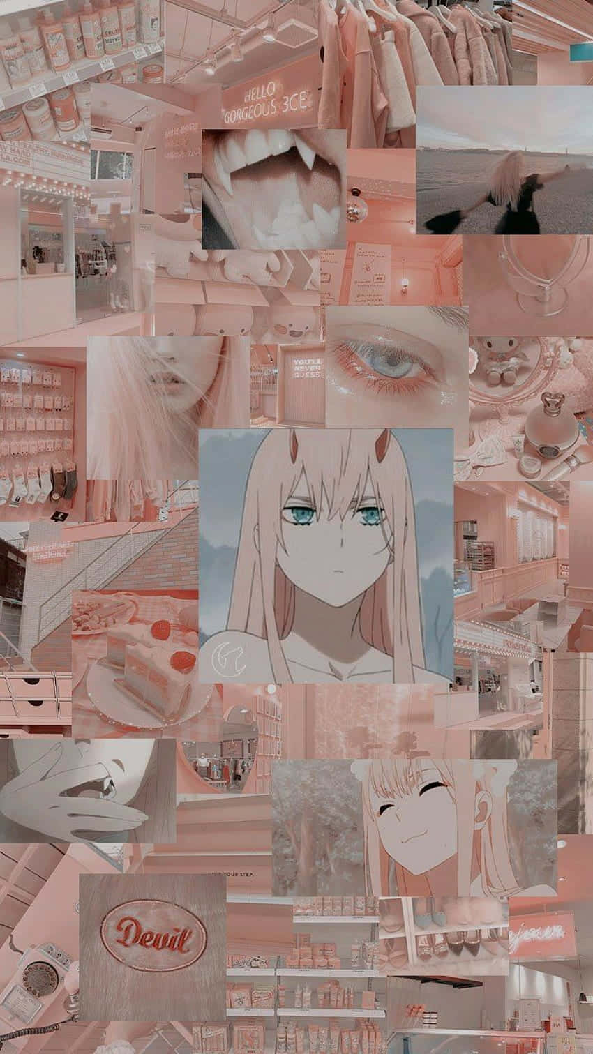 Enjoy The Anime Collage Aesthetic Wallpaper