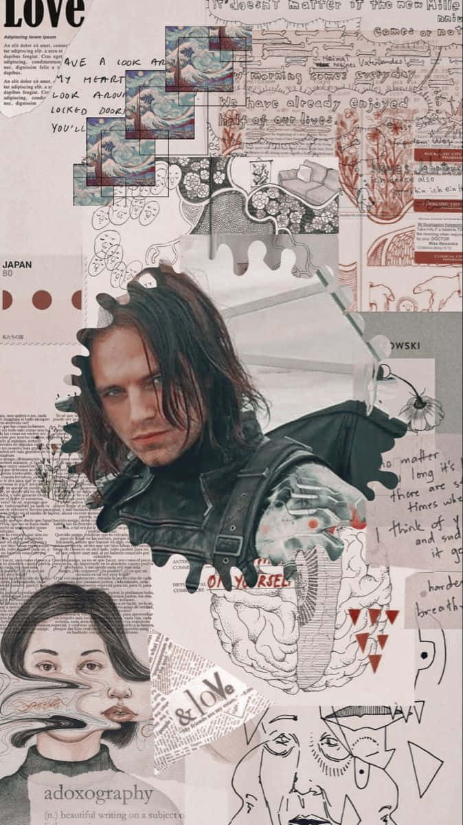 Enjoy The Avengers With The New Bucky Barnes Iphone Wallpaper