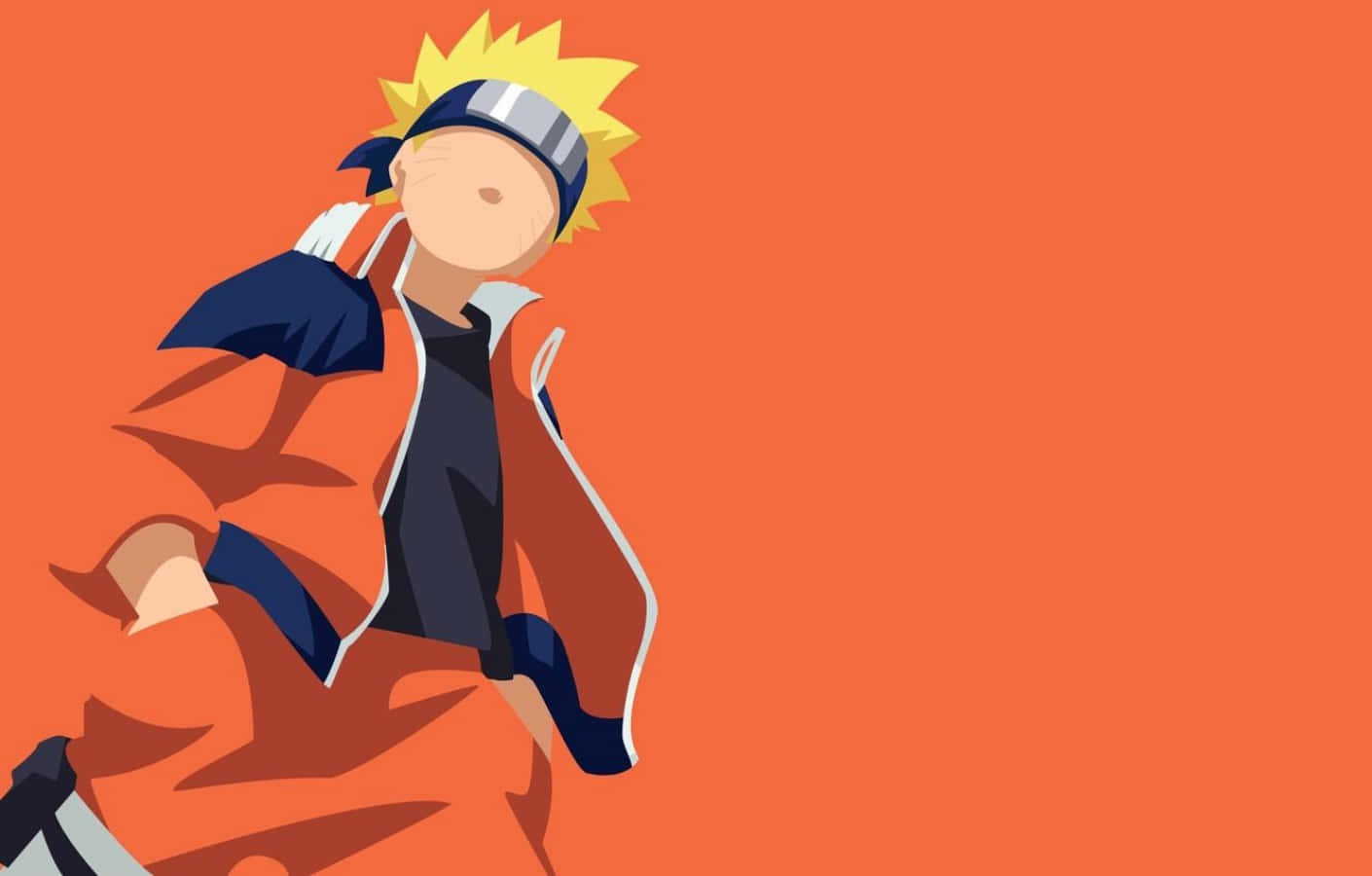 Enjoy The Beauty Of Anime In This Minimalist Wallpaper Wallpaper