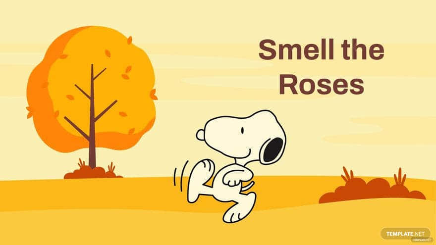 Enjoy The Beauty Of Fall With Snoopy! Wallpaper