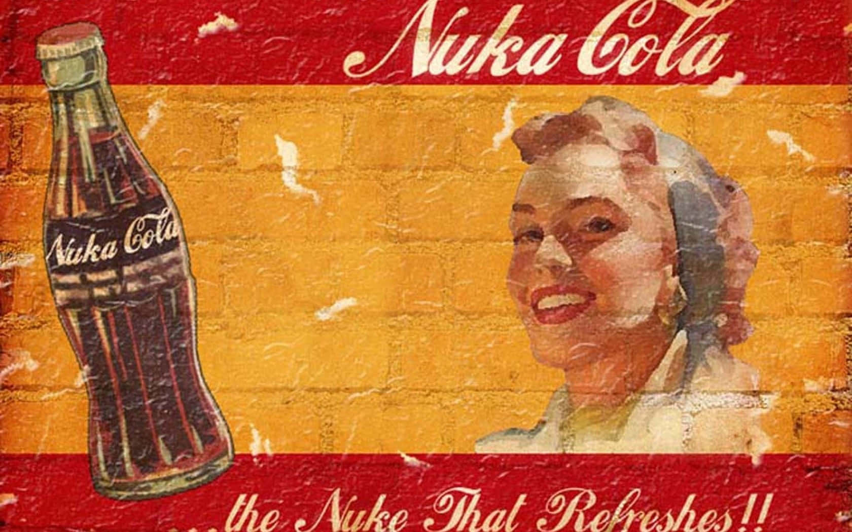 Enjoy The Crisp Taste Of Nuka Cola! Wallpaper