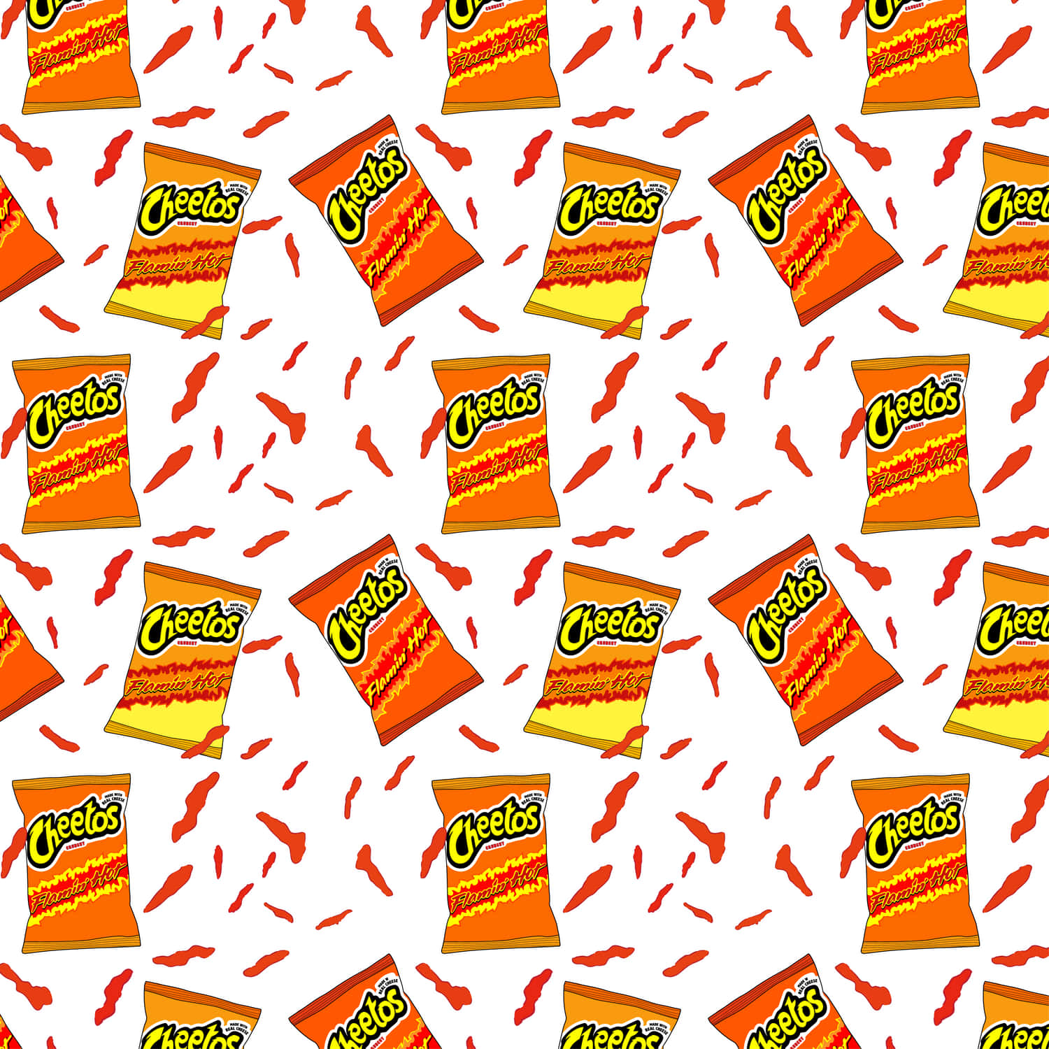 Enjoy The Delicious Flavor Of Hot Cheetos Wallpaper