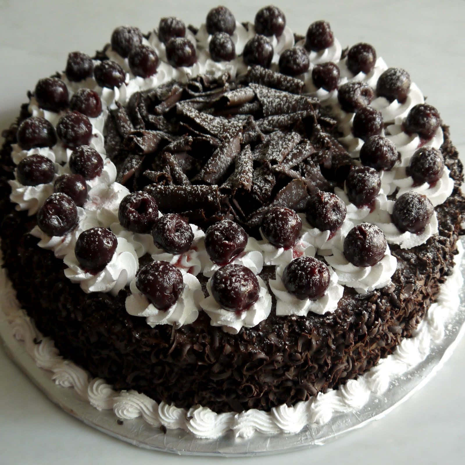 Enjoy The Deliciousness Of Black Forest Cake Wallpaper