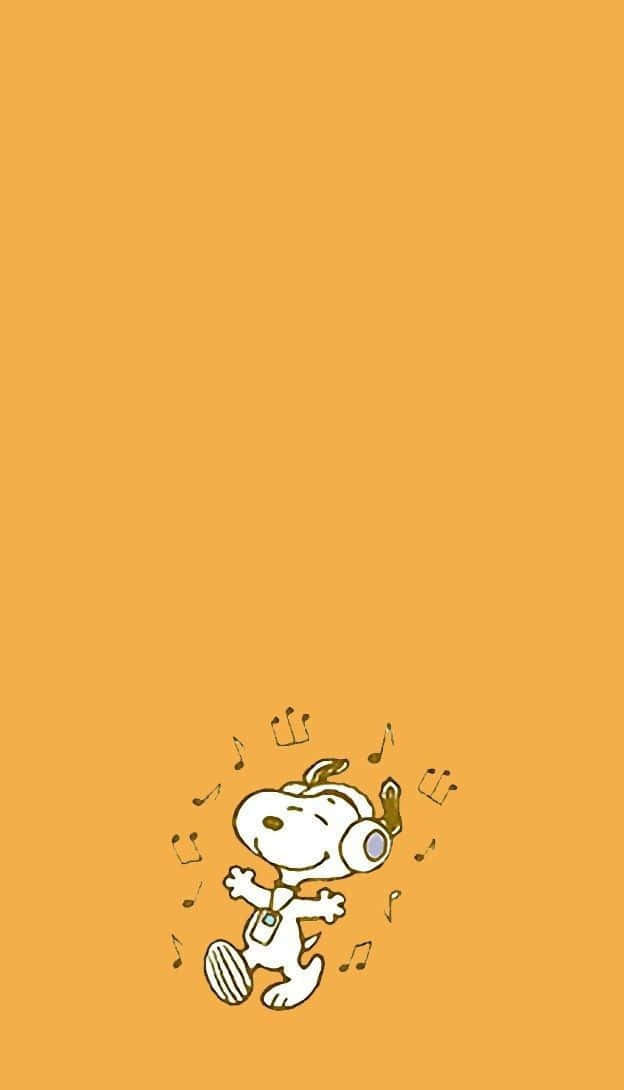 Enjoy The Fall Season With Snoopy! Wallpaper