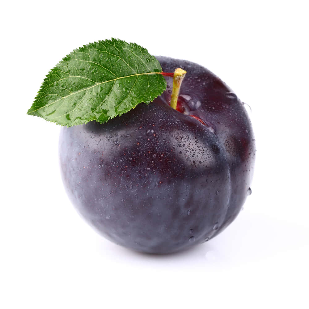 Enjoy The Flavor Of Fresh, Ripe Purple Plums. Wallpaper