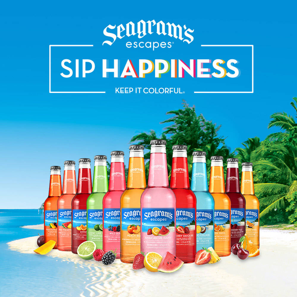 Enjoy The Lush Taste Of Seagram's Escapes Wallpaper