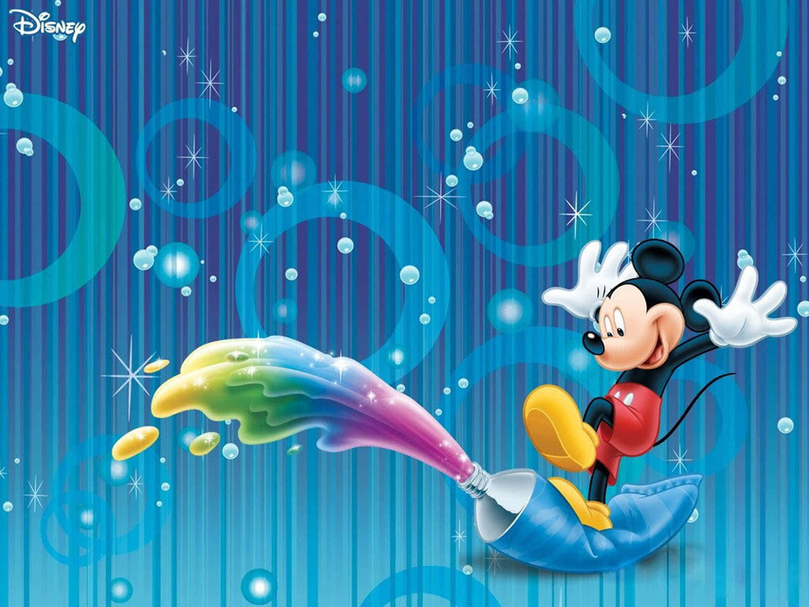 Enjoy The Magic Of Mickey Mouse With This Cute Desktop Wallpaper! Wallpaper