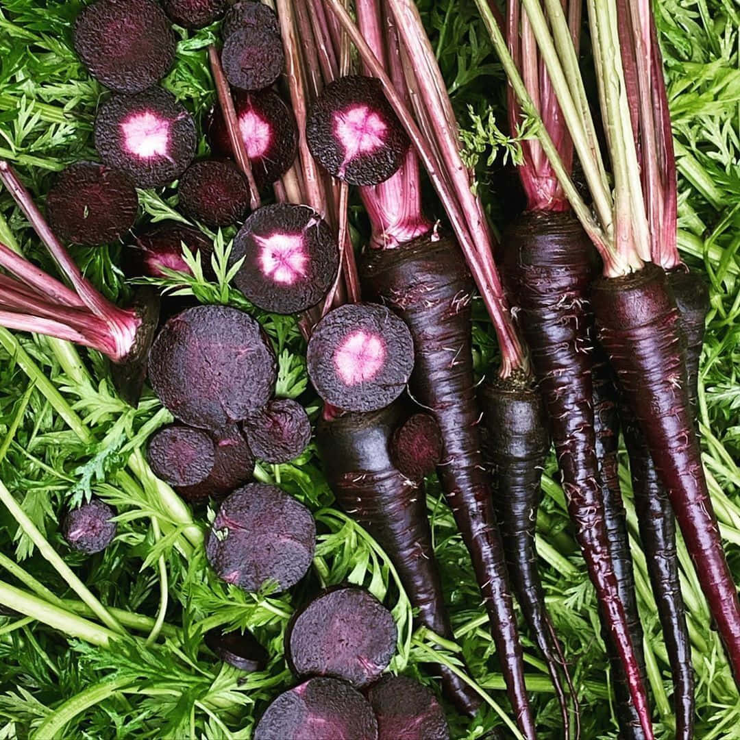 Enjoy The Sweet Taste And Vibrant Hue Of Purple Carrots Wallpaper