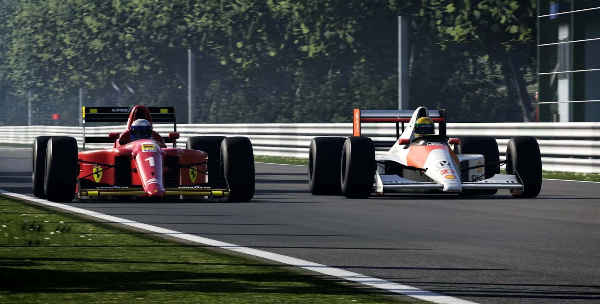 Enjoy The Thrill Of Formula 1 Racing On This Epic F1 Game Wallpaper