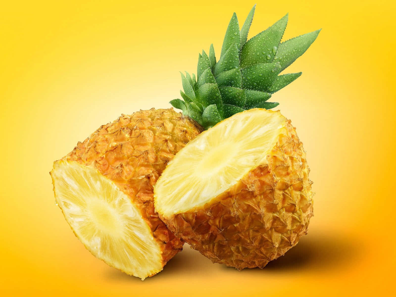 Enjoying A Pineapple Desktop Wallpaper