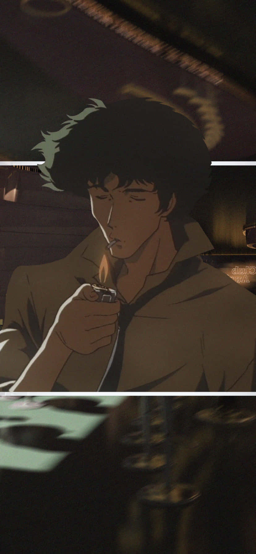 Enjoying The Sunset With Cowboy Bebop On Your Iphone Wallpaper