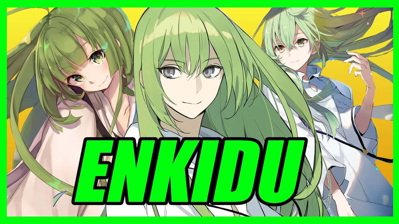 Enkidu Anime Character Collage Wallpaper