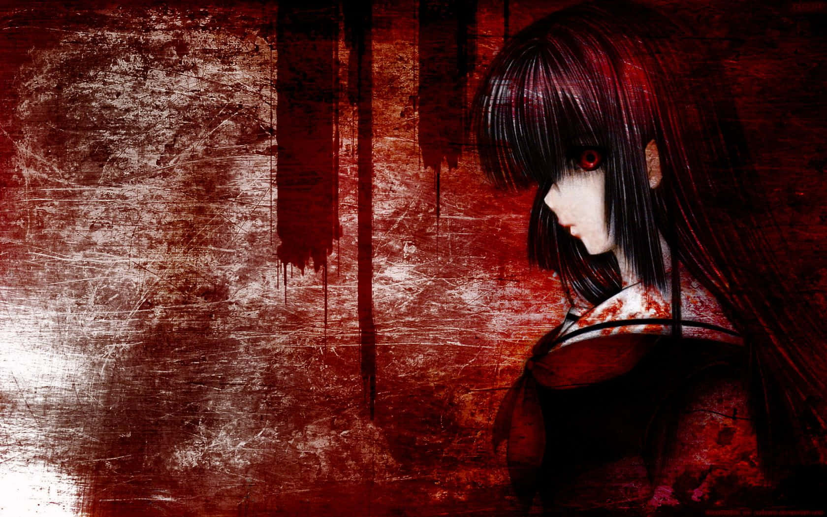 Enma Ai Scary Anime Character From Hell Girl Wallpaper