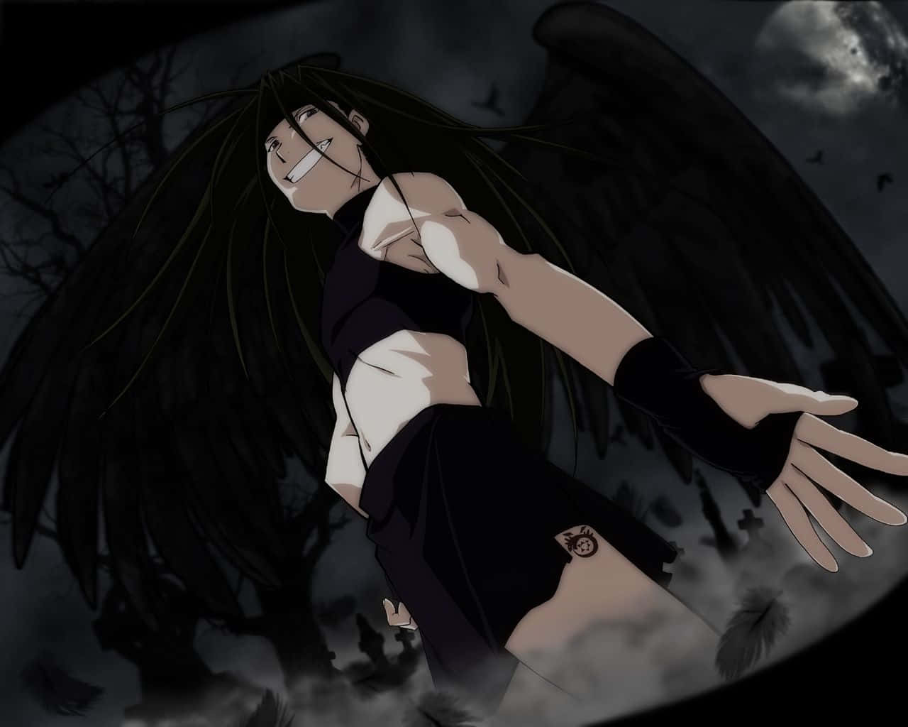 Envy, The Shape-shifting Homunculus From Fullmetal Alchemist Wallpaper