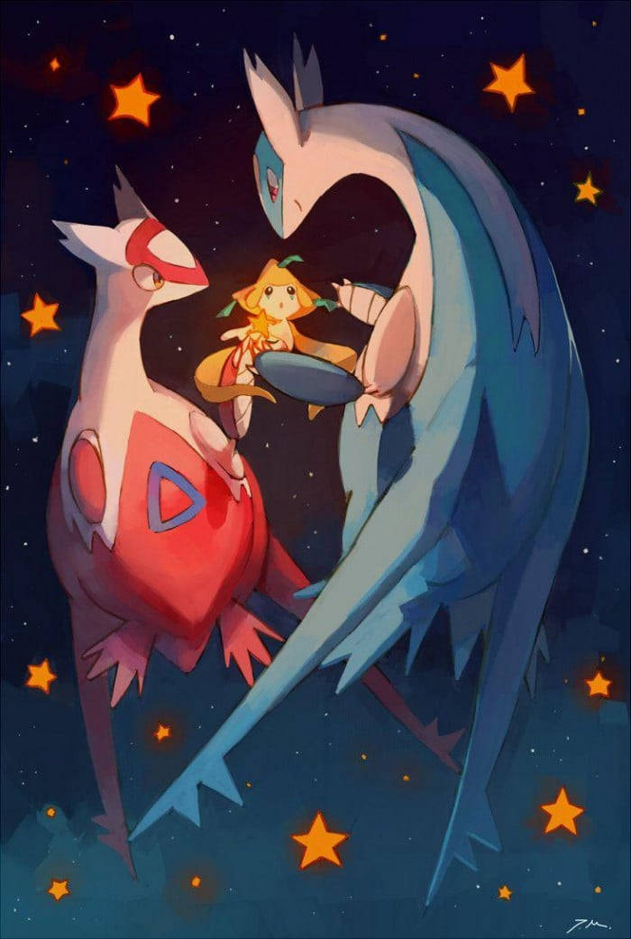 Eon Dragons Pokémon Jirachi Wallpaper