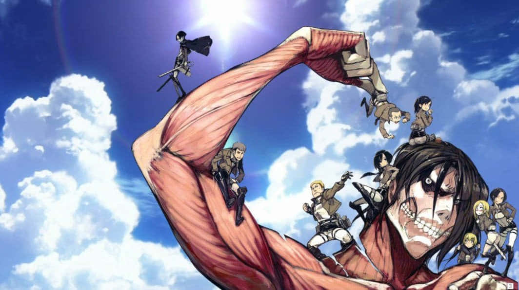 Epic Attackon Titan Battle Wallpaper