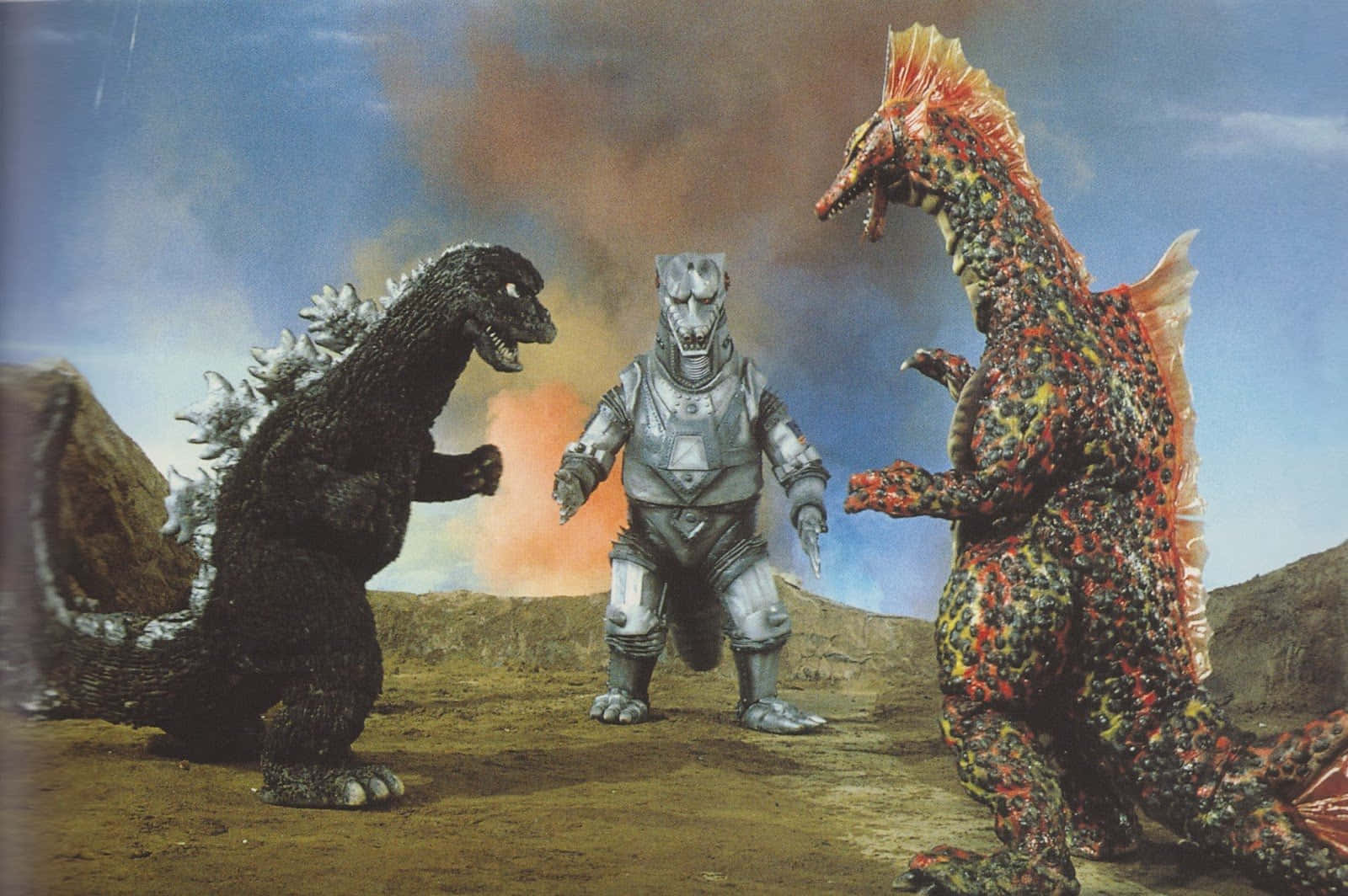 Epic Battle: Godzilla Vs. Mechagodzilla Wallpaper